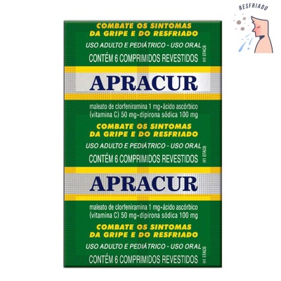 Apracur com 6 Drágeas